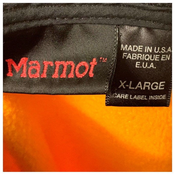 Marmot Men’s Fleece Half Zip Pullover Jacket Sunset Orange Size XL - Picture 5 of 7